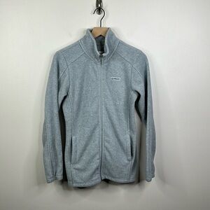 Magellan Outdoors Gray Full Zip Fleece Women's Jacket Size Small